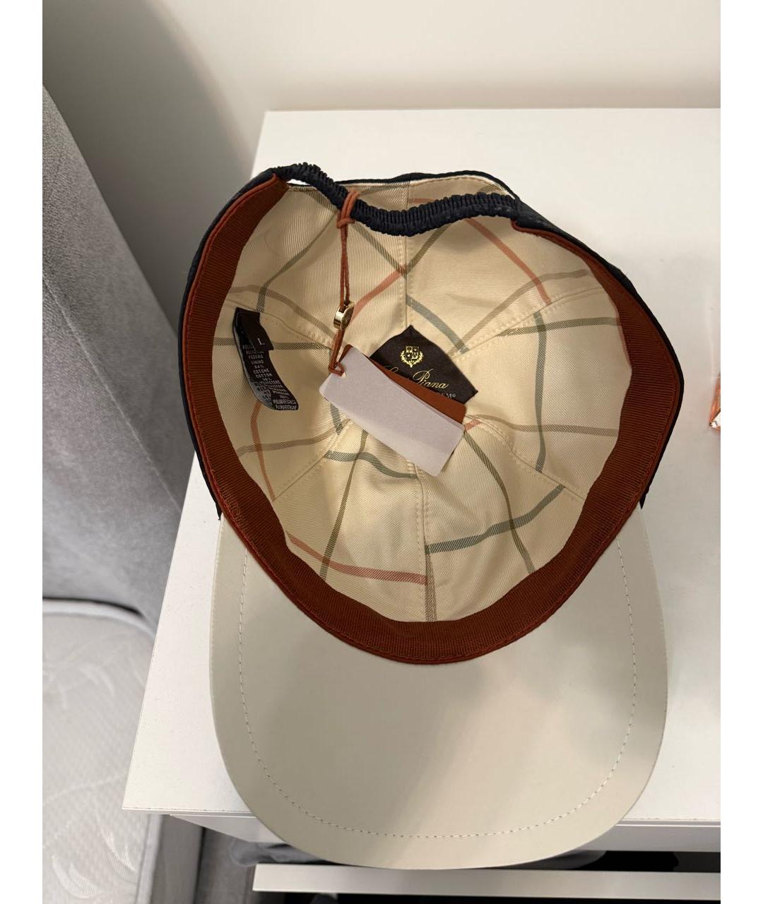 LORO PIANA Темно-синяя кепка/бейсболка, фото 2