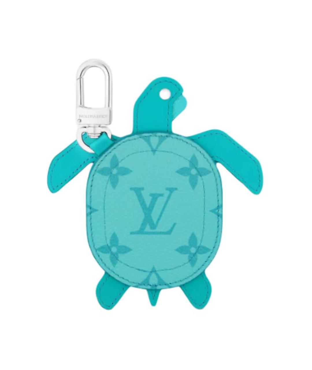 LOUIS VUITTON Бирюзовый кожаный кошелек, фото 2