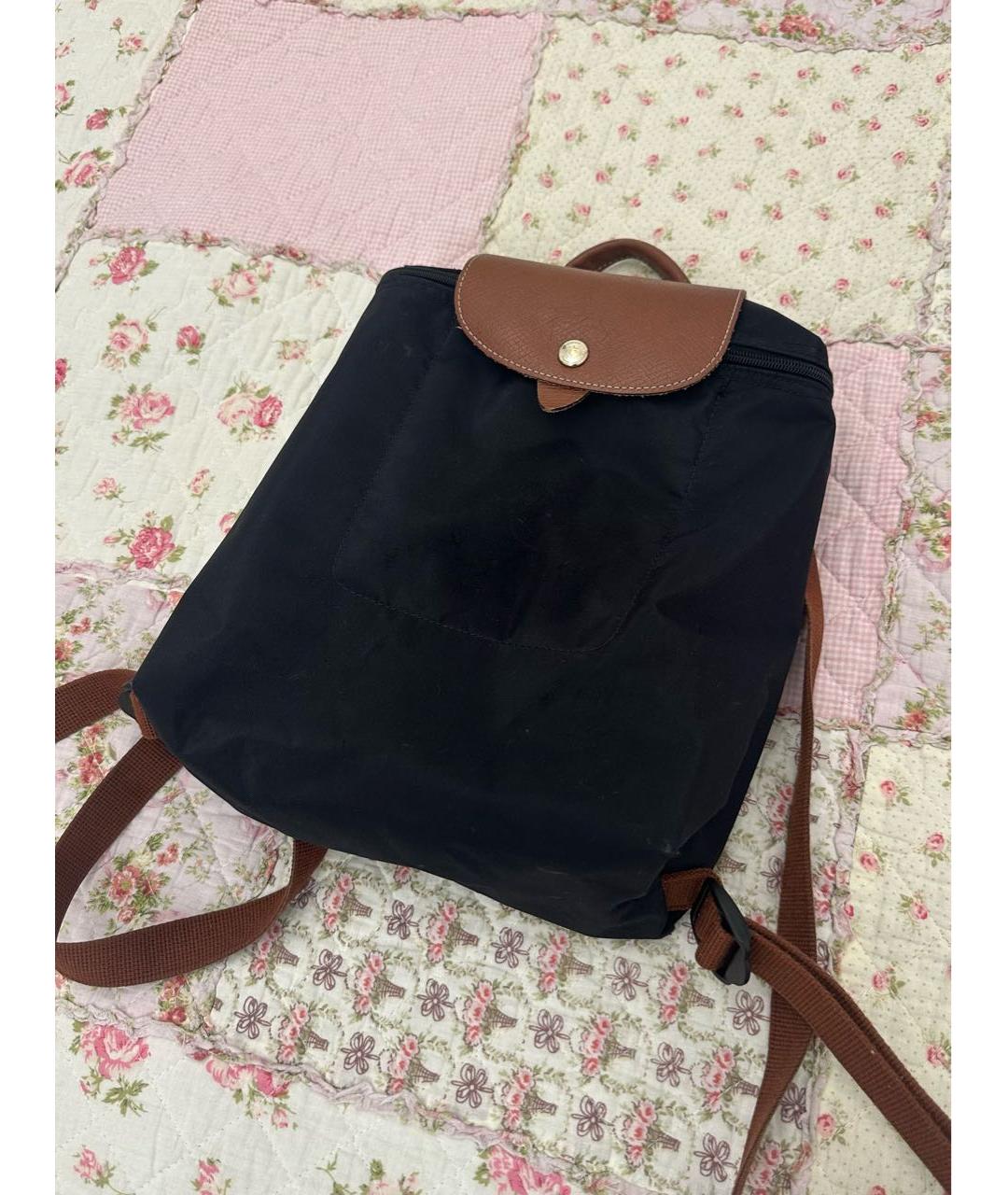 LONGCHAMP Черный тканевый рюкзак, фото 5