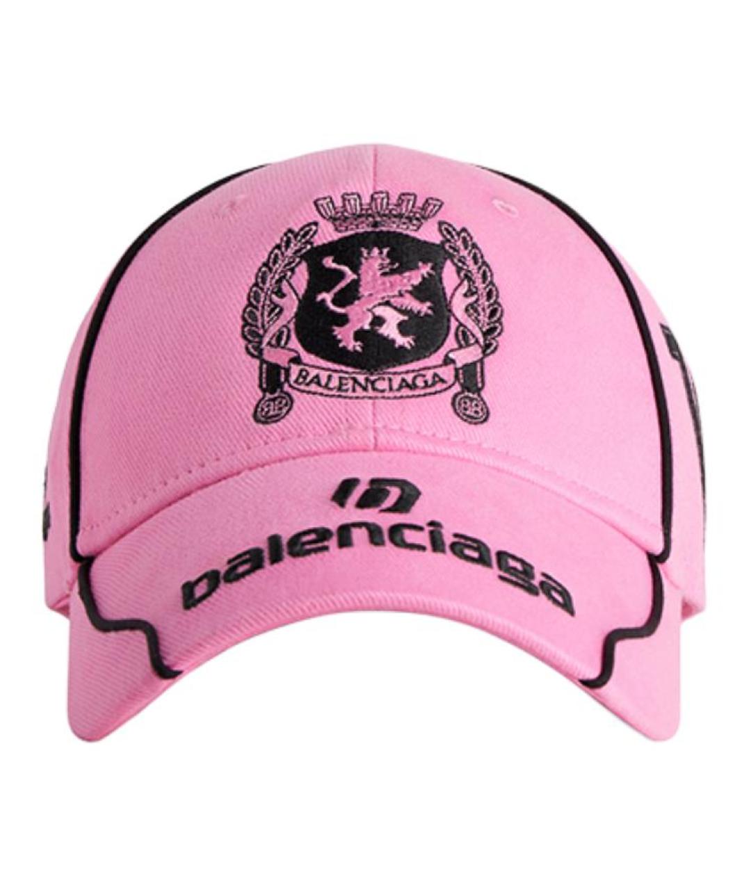 BALENCIAGA Розовая хлопковая кепка, фото 2