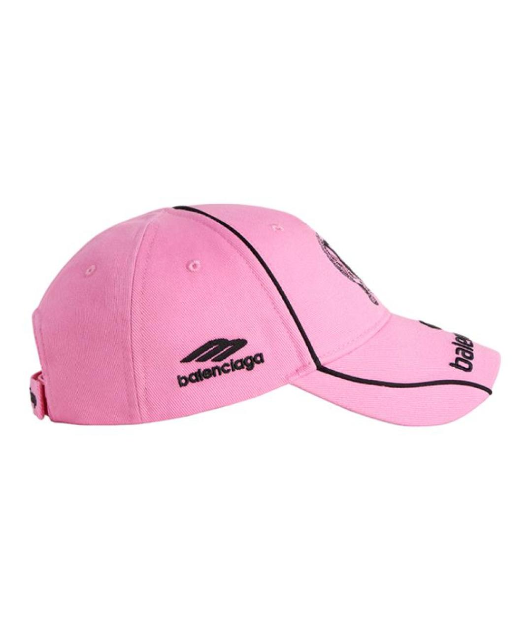 BALENCIAGA Розовая хлопковая кепка, фото 6