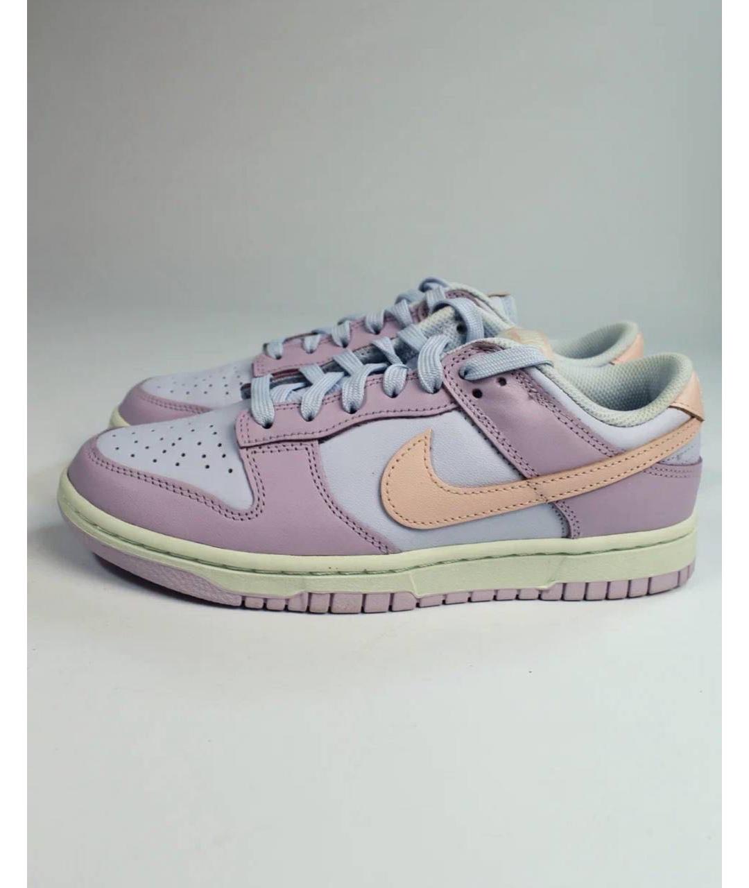 NIKE Фиолетовые кожаные кроссовки, фото 5