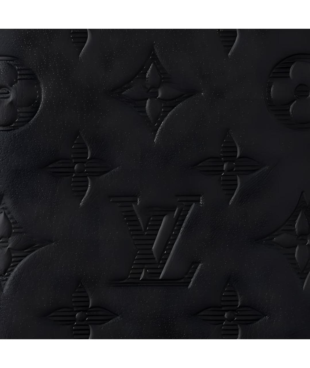 LOUIS VUITTON Черная кожаная папка для документов, фото 4