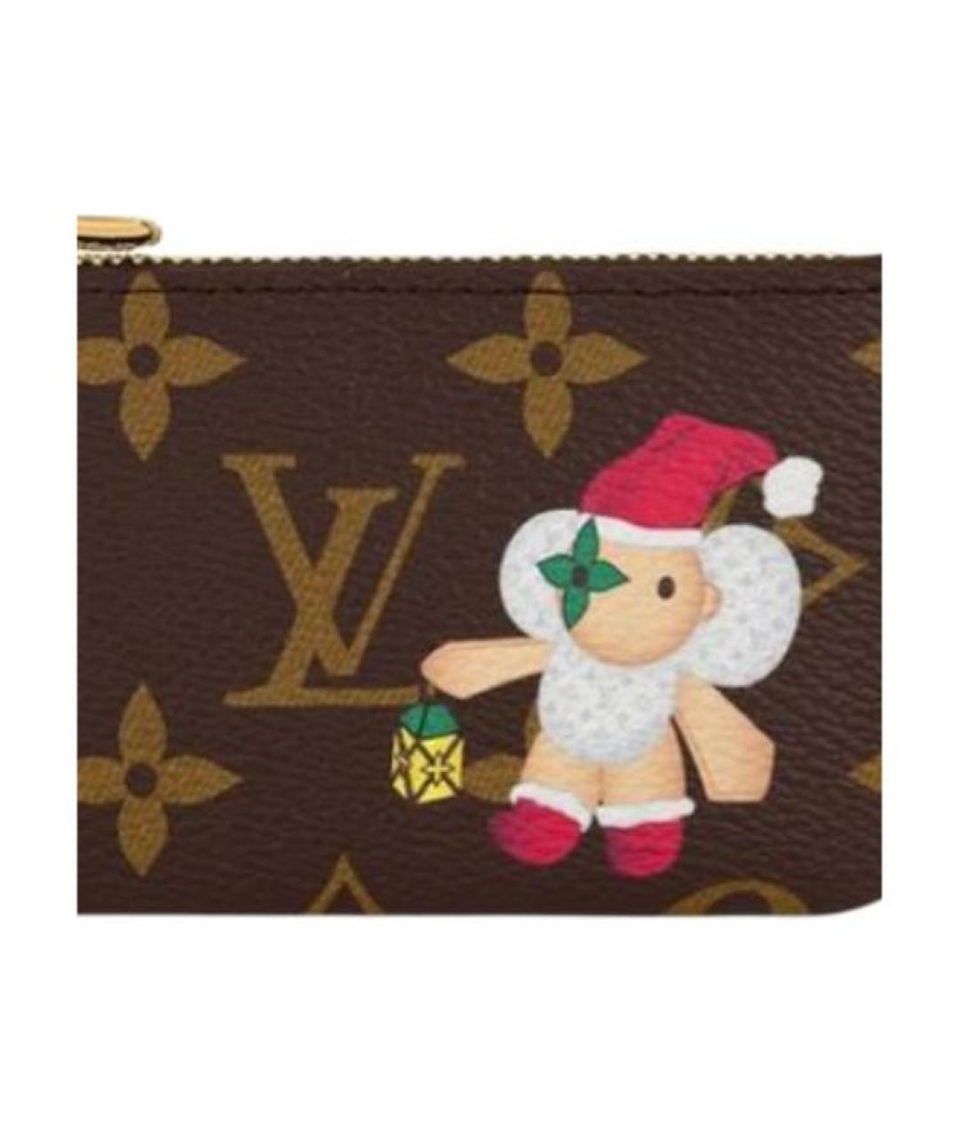LOUIS VUITTON Коричневый кошелек, фото 4
