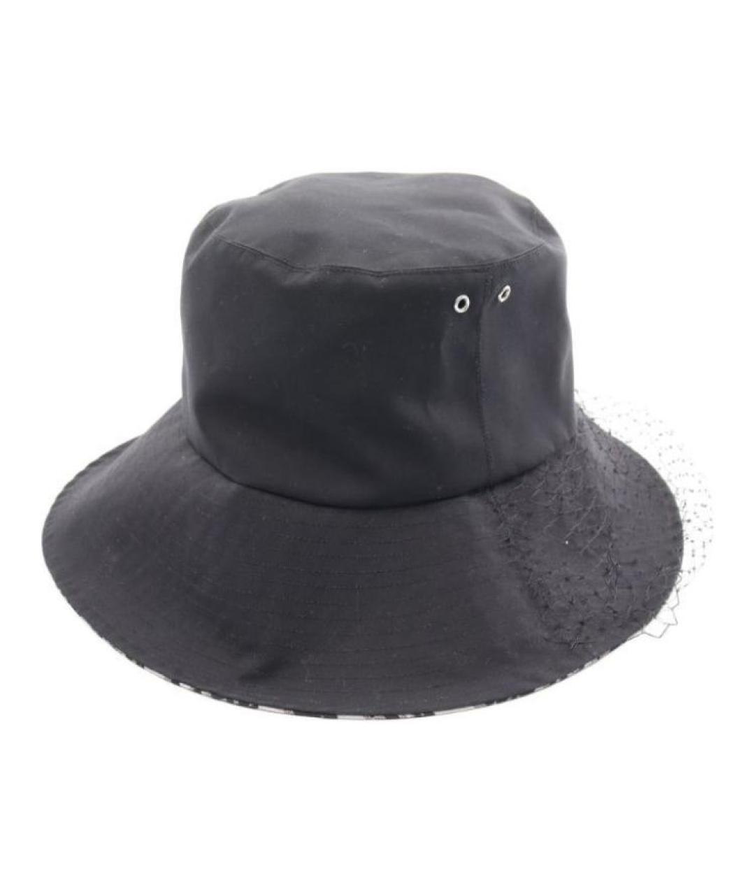 CHRISTIAN DIOR Черная хлопковая панама, фото 2