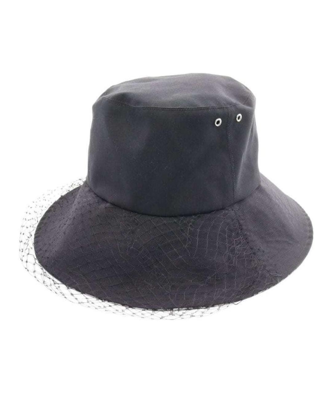 CHRISTIAN DIOR Черная хлопковая панама, фото 1