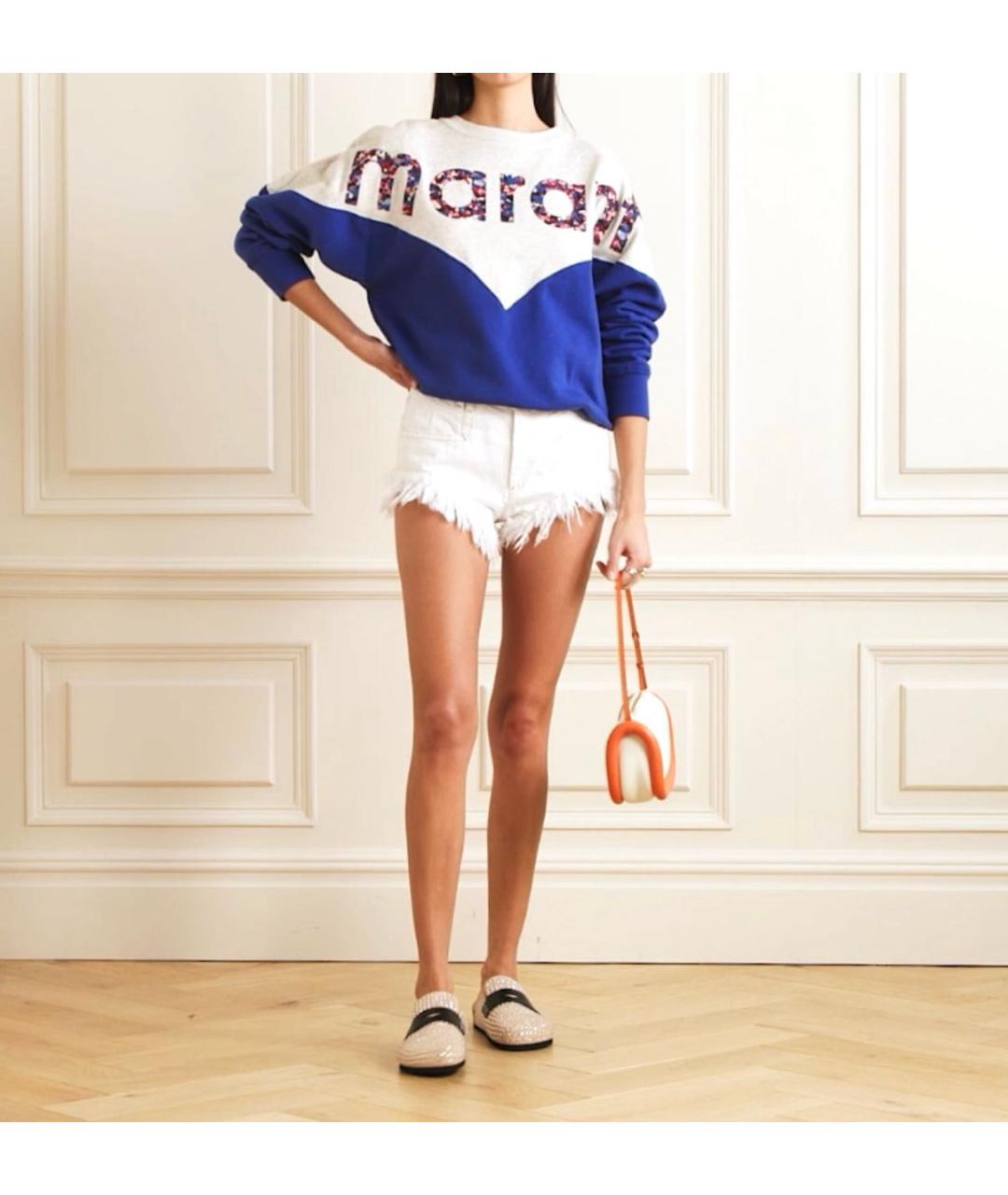 ISABEL MARANT ETOILE Белые хлопковые шорты, фото 8