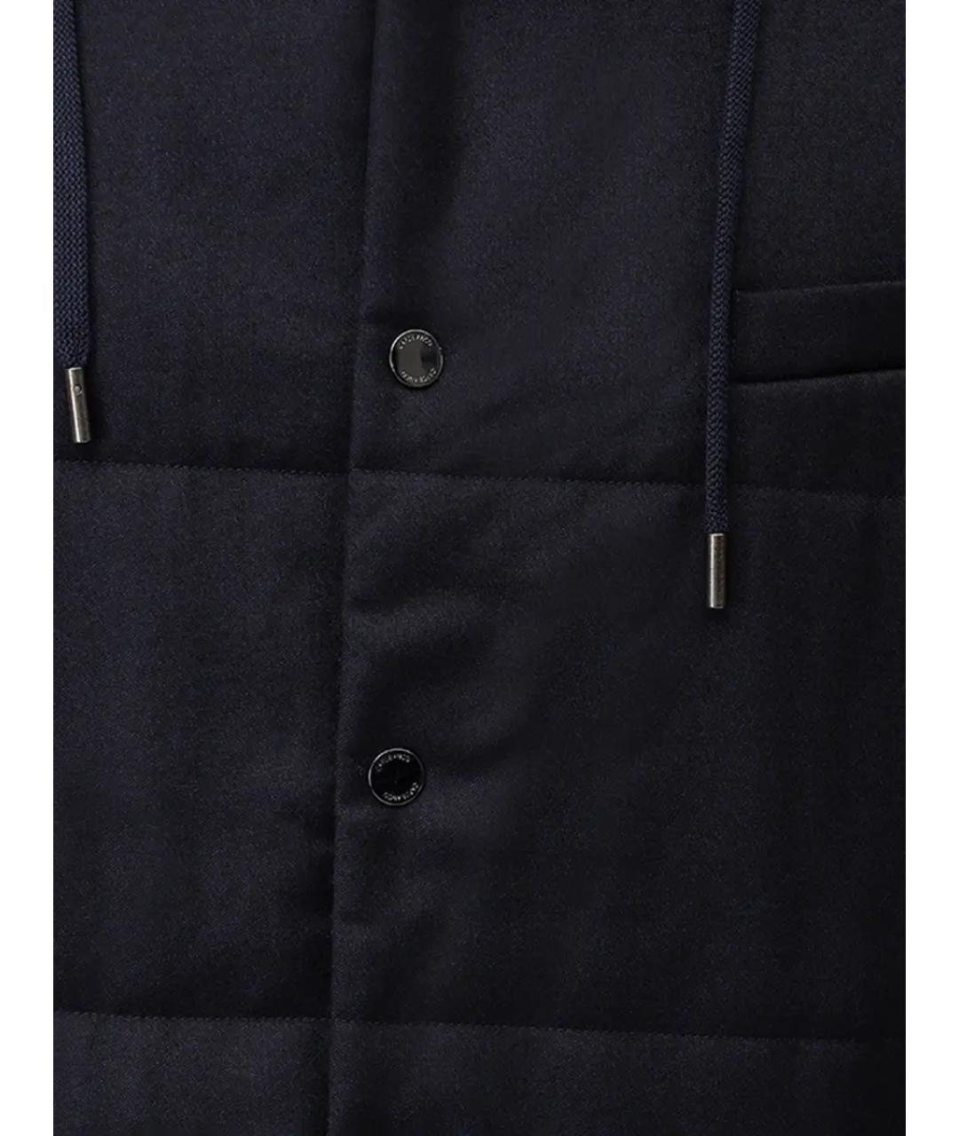 CAPOBIANCO Синий шерстяной жилет, фото 5