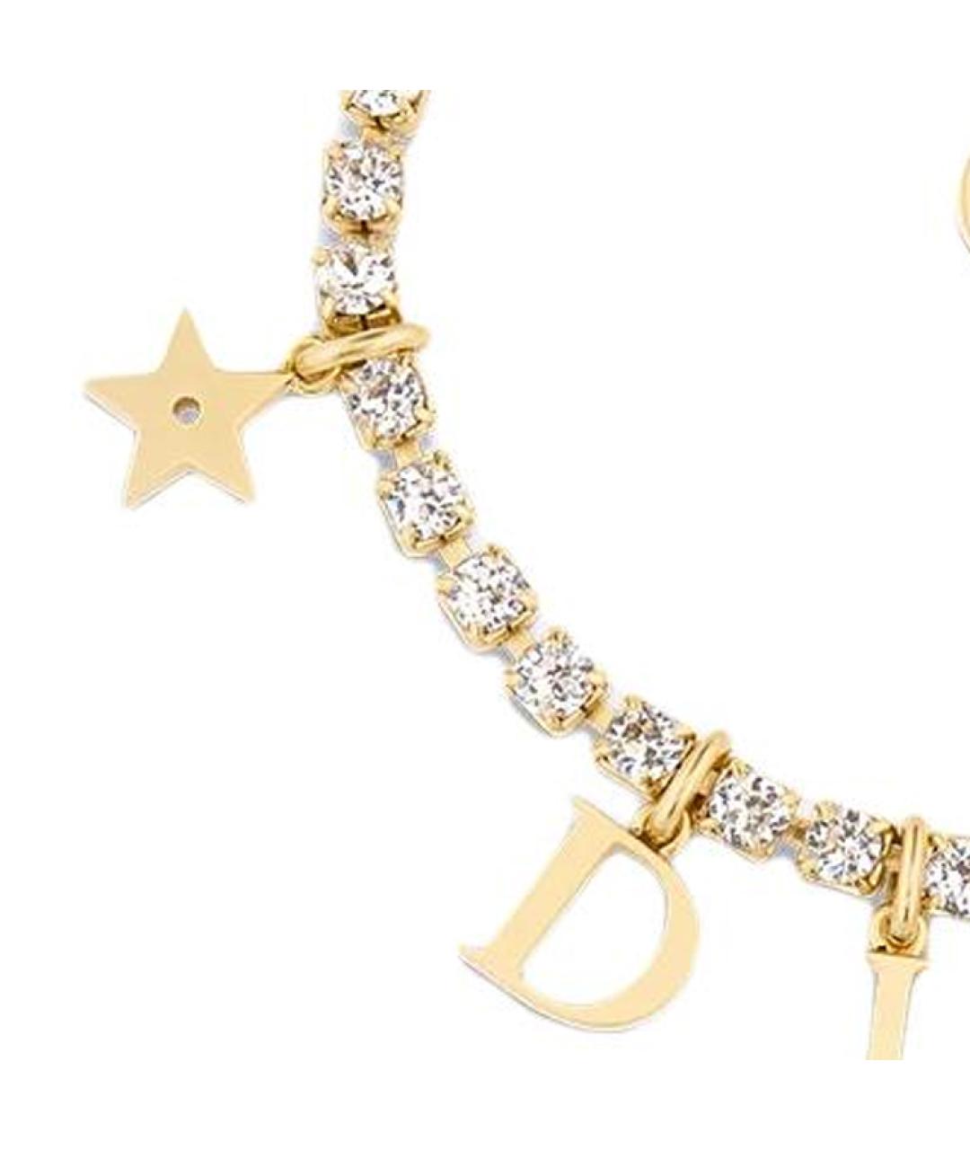 CHRISTIAN DIOR Золотой металлический браслет, фото 2