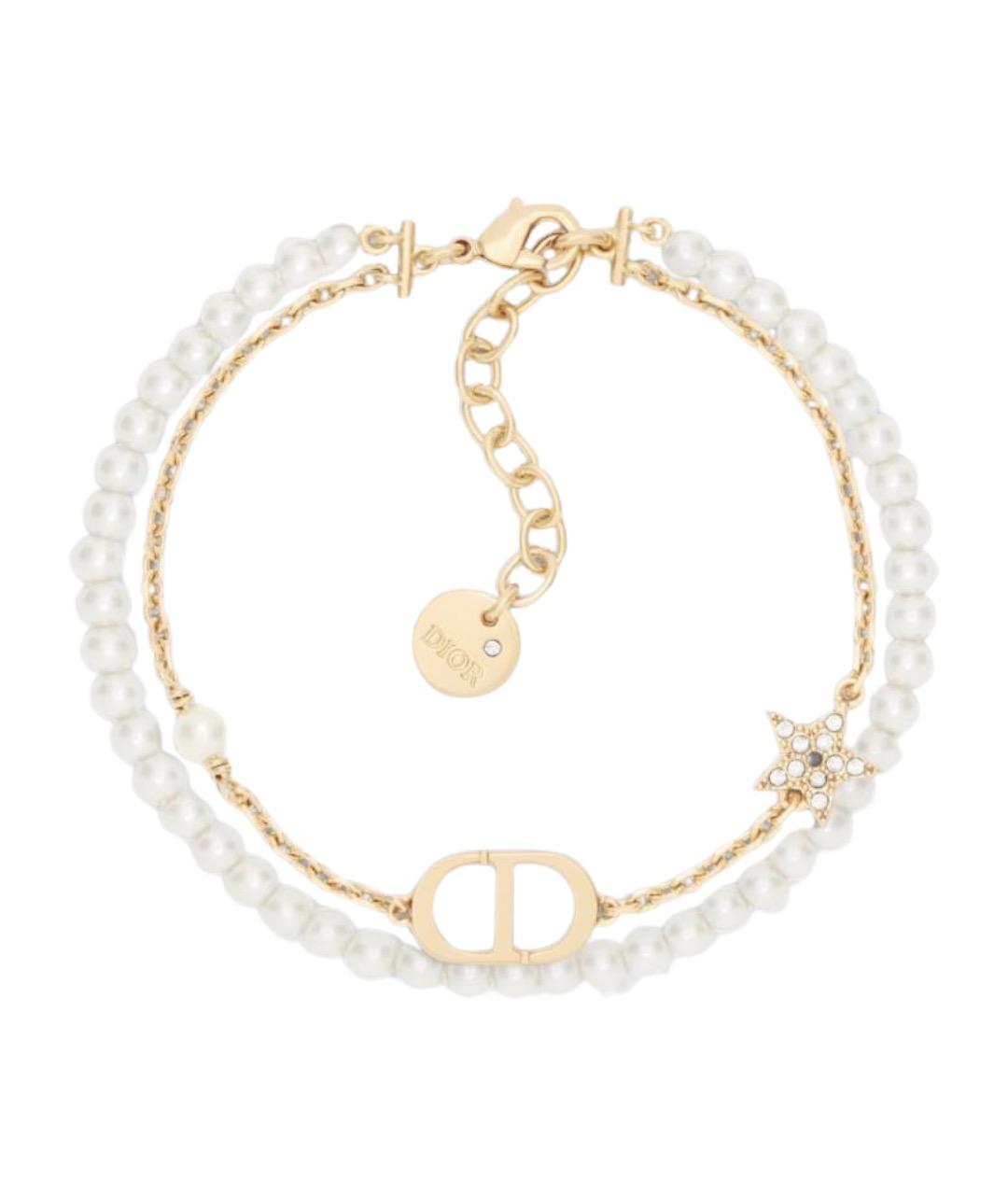 CHRISTIAN DIOR Золотой металлический браслет, фото 1