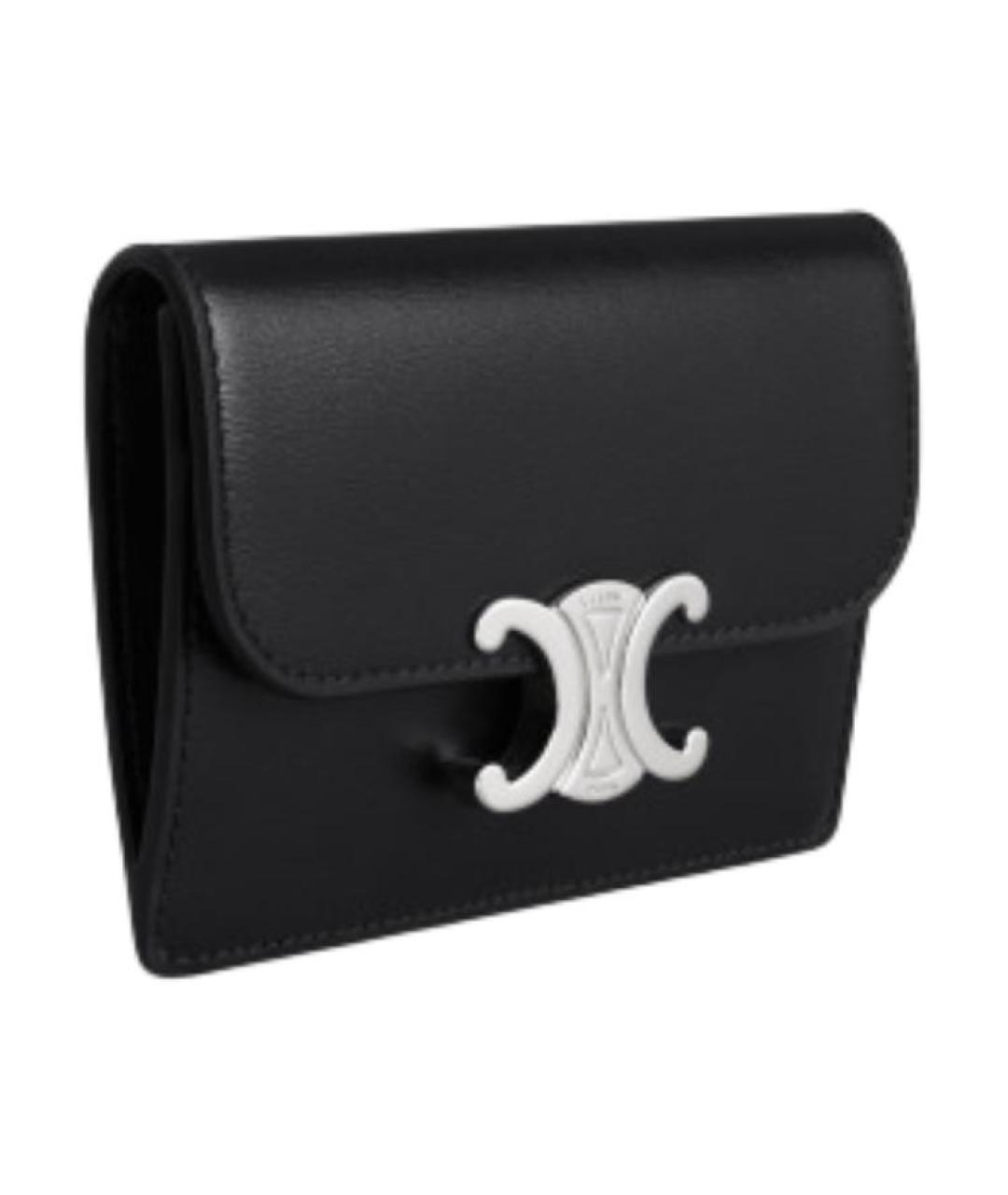 CELINE Черный кожаный кардхолдер, фото 2