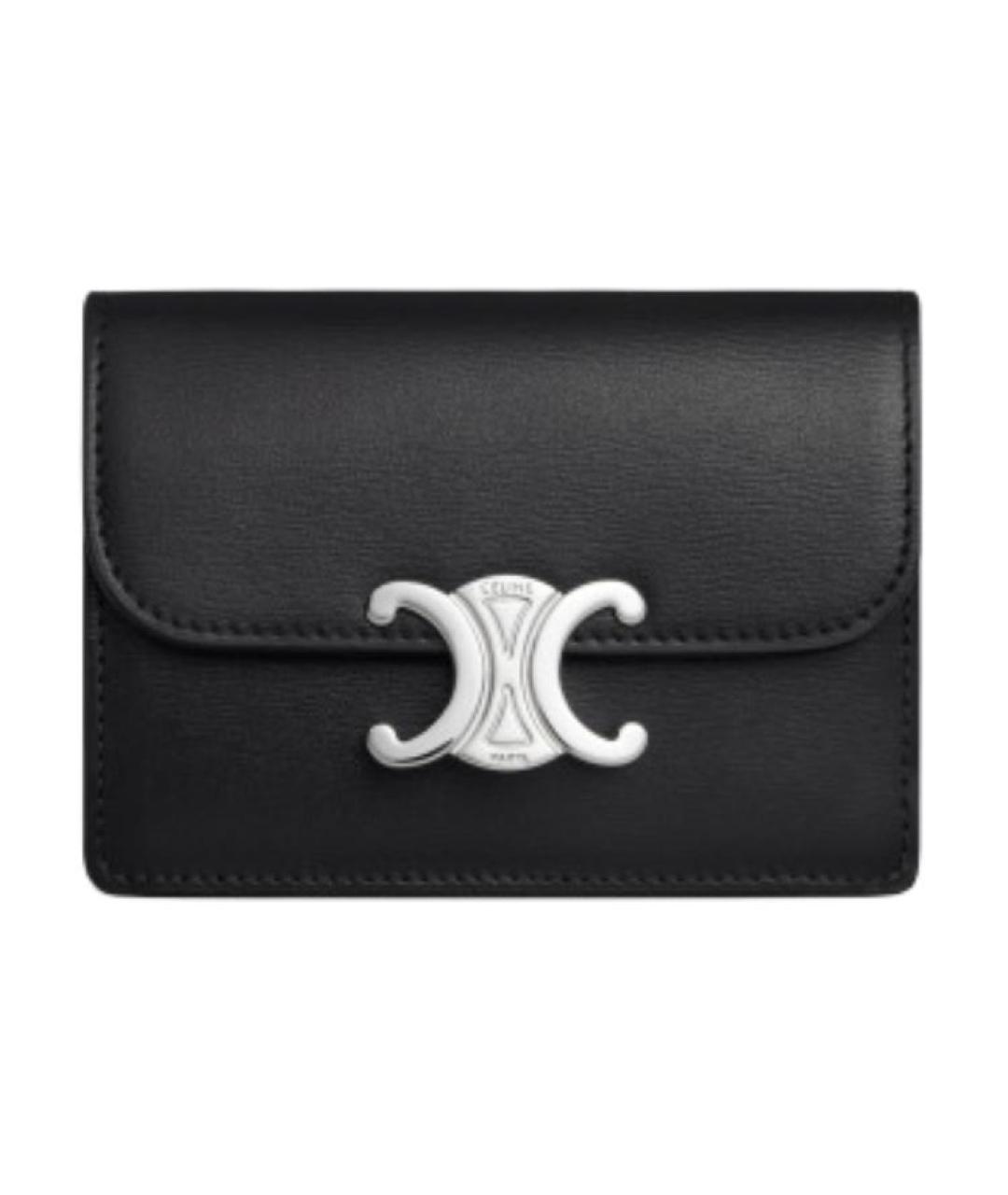 CELINE Черный кожаный кардхолдер, фото 1