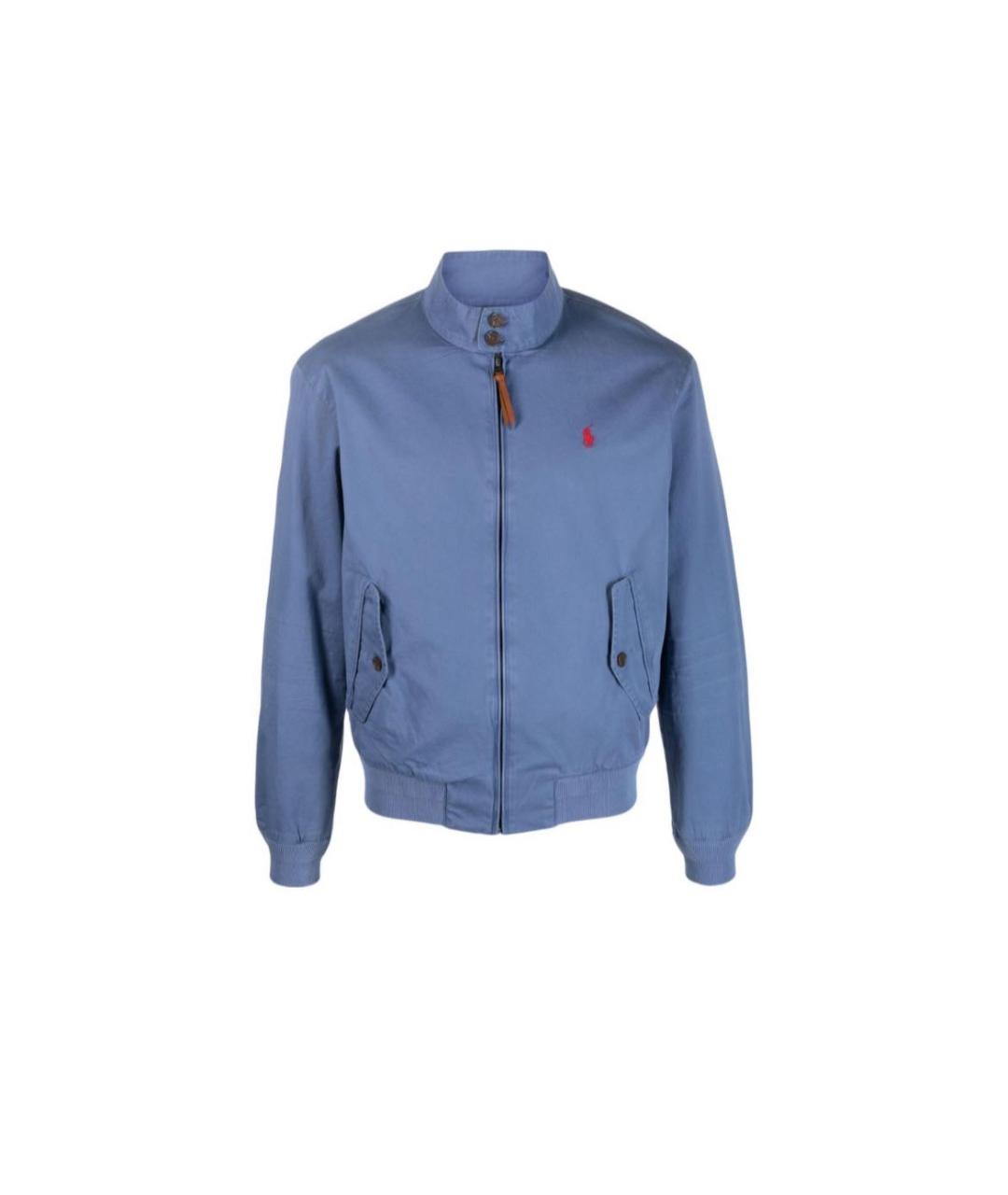 POLO RALPH LAUREN Голубая хлопковая куртка, фото 8