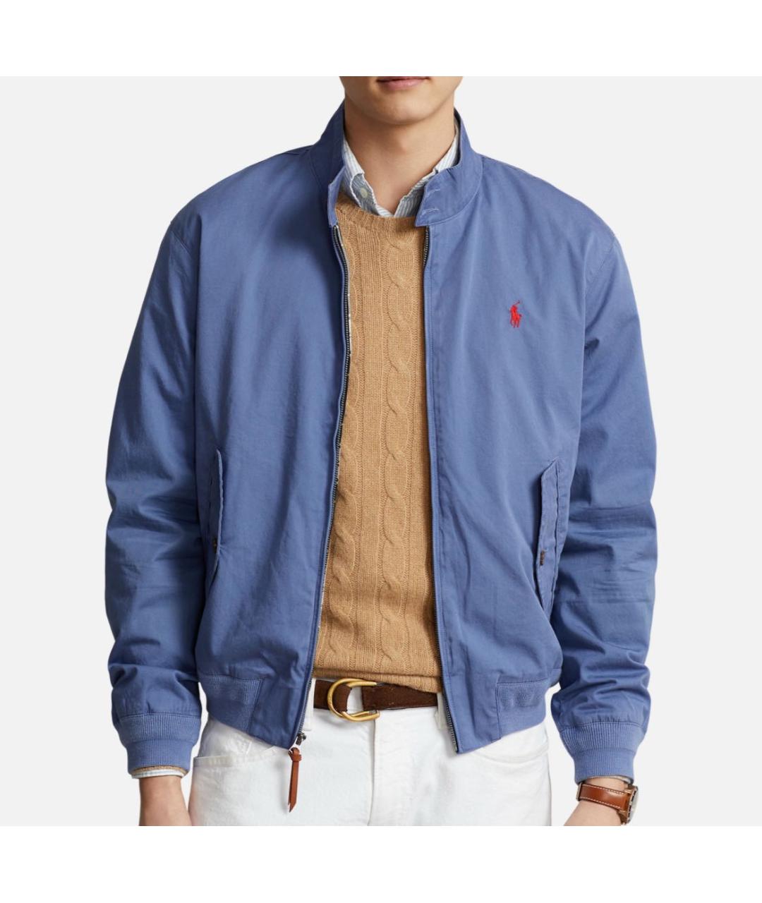 POLO RALPH LAUREN Голубая хлопковая куртка, фото 5