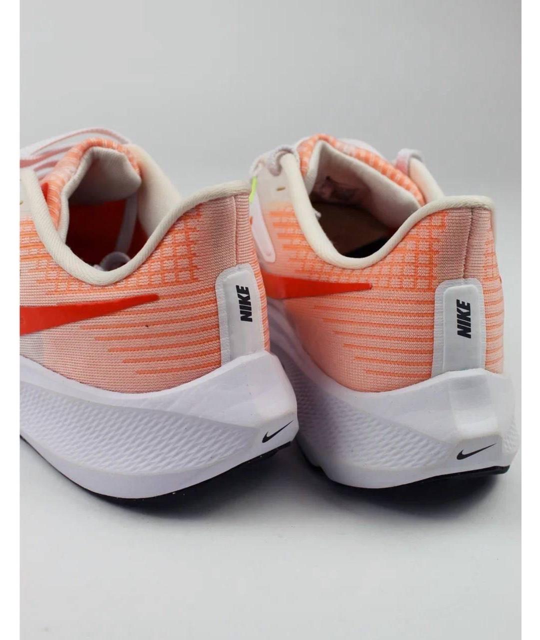 NIKE Оранжевое текстильные кроссовки, фото 4