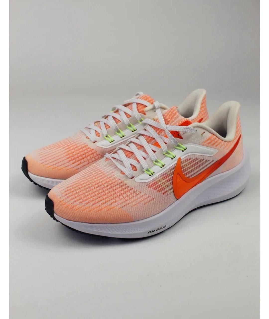 NIKE Оранжевое текстильные кроссовки, фото 5