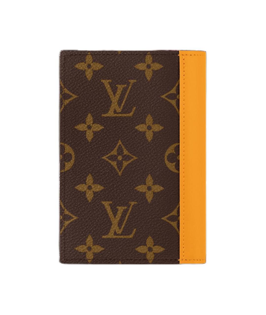 LOUIS VUITTON Коричневая кожаная папка для документов, фото 2