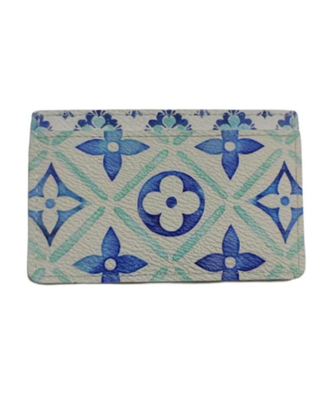 LOUIS VUITTON Белый кожаный кардхолдер, фото 3