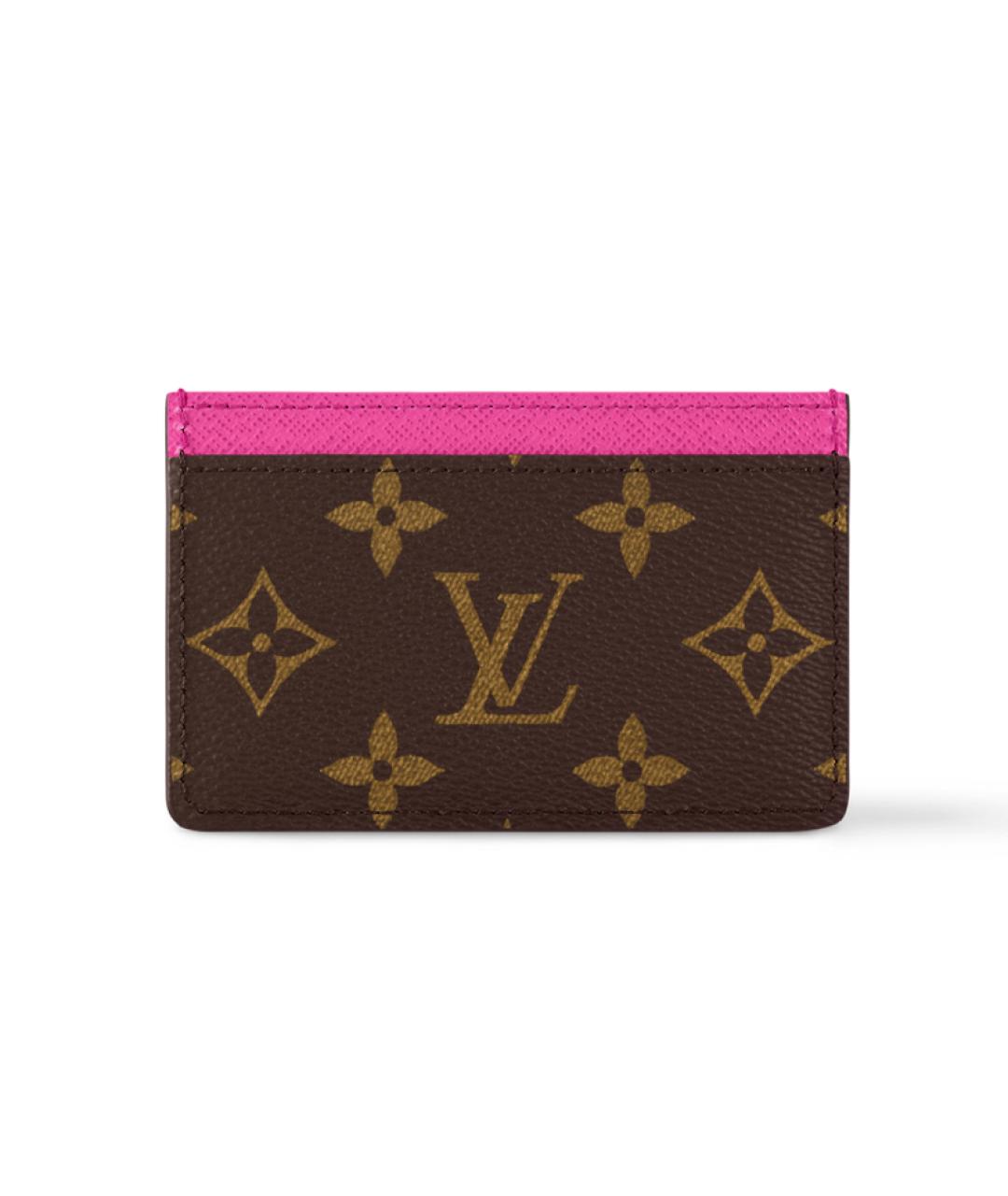 LOUIS VUITTON Коричневый кардхолдер, фото 2