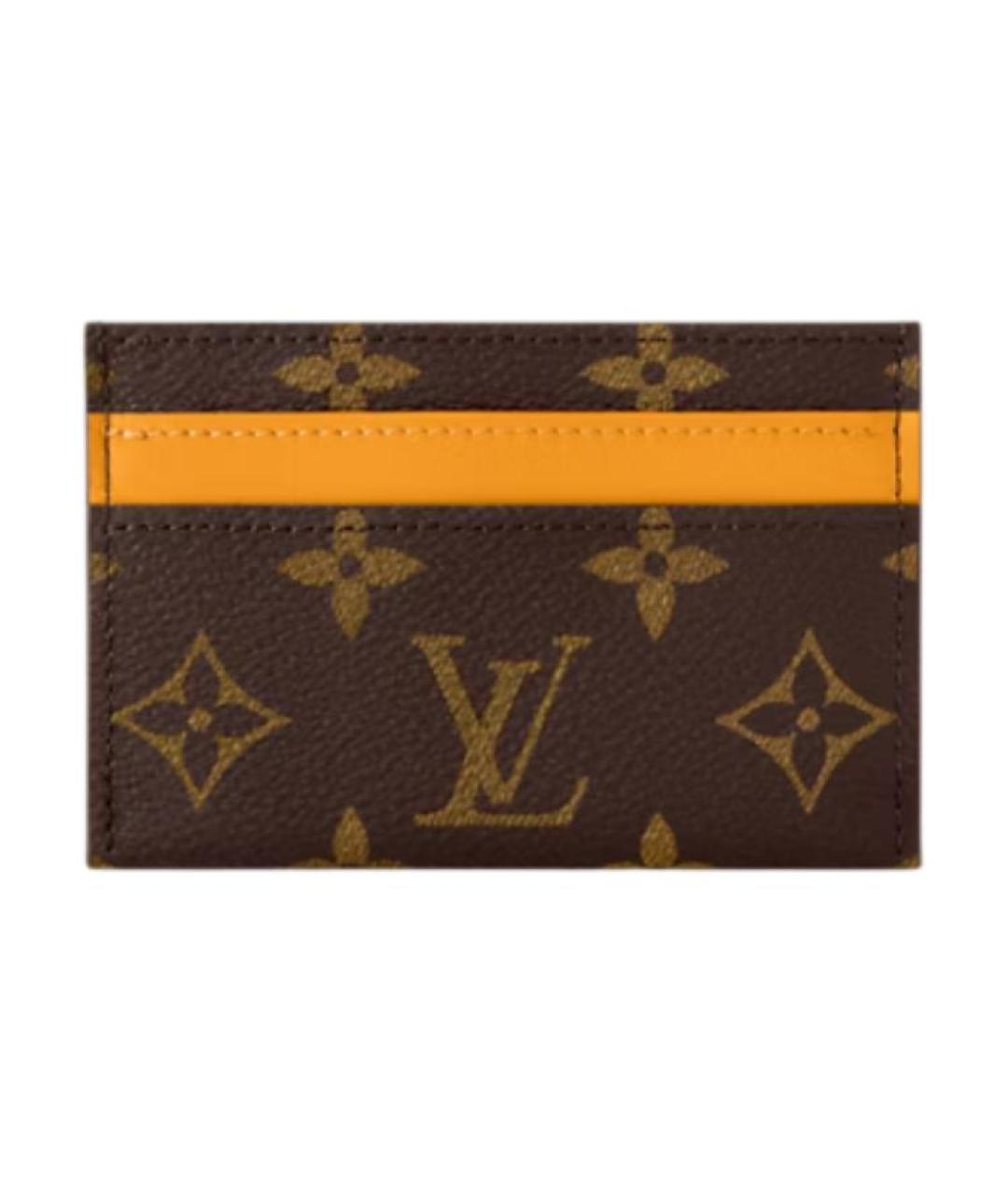 LOUIS VUITTON Коричневый кардхолдер, фото 1