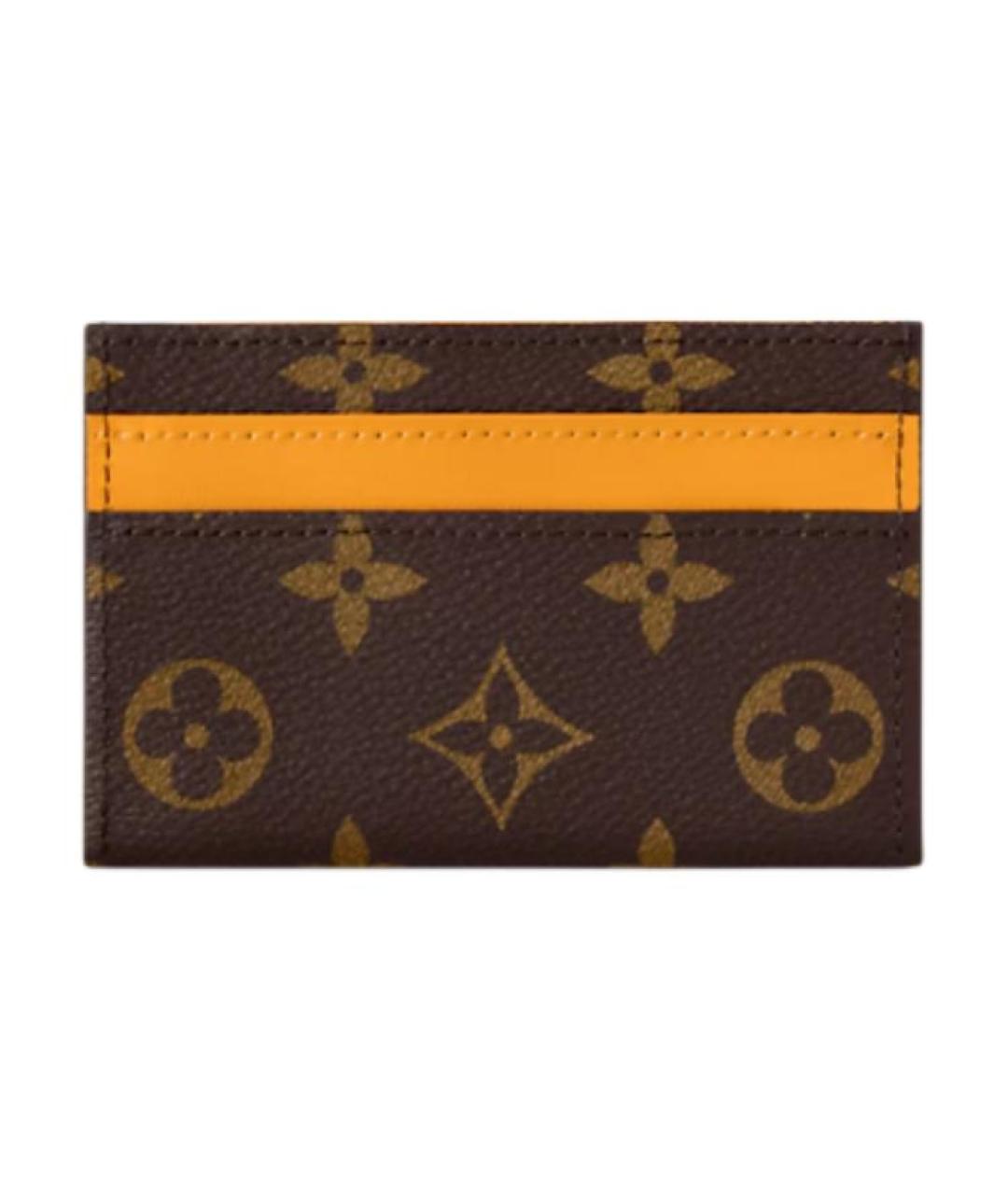 LOUIS VUITTON Коричневый кардхолдер, фото 3