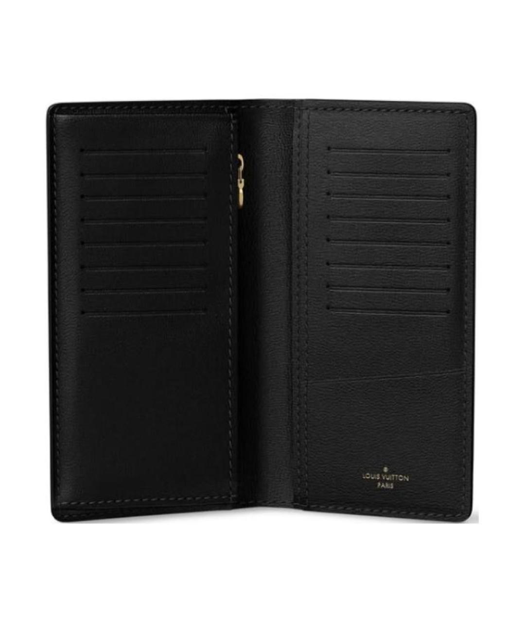 LOUIS VUITTON Черный кожаный кардхолдер, фото 8