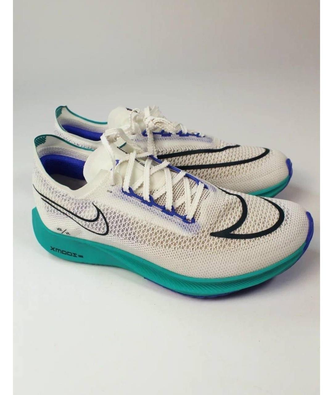 NIKE Бирюзовые кожаные кроссовки, фото 6