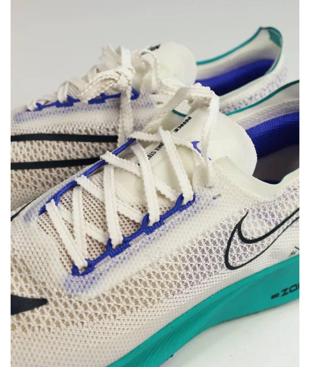 NIKE Бирюзовые кожаные кроссовки, фото 2