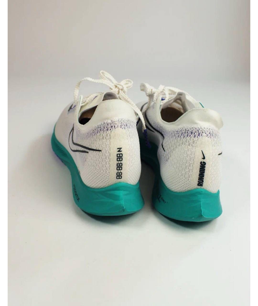 NIKE Бирюзовые кожаные кроссовки, фото 4