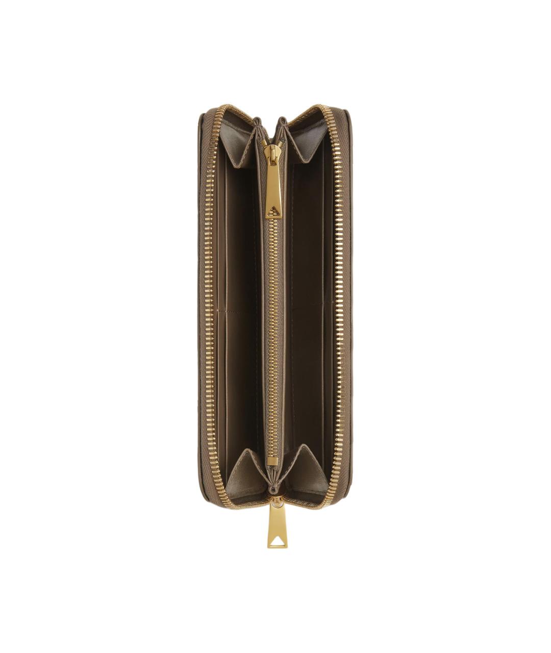 BOTTEGA VENETA Коричневый кожаный кошелек, фото 3