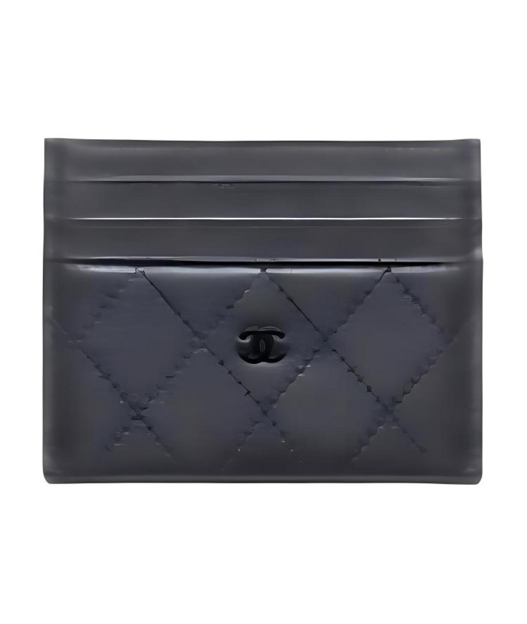 CHANEL Черный кожаный кардхолдер, фото 1