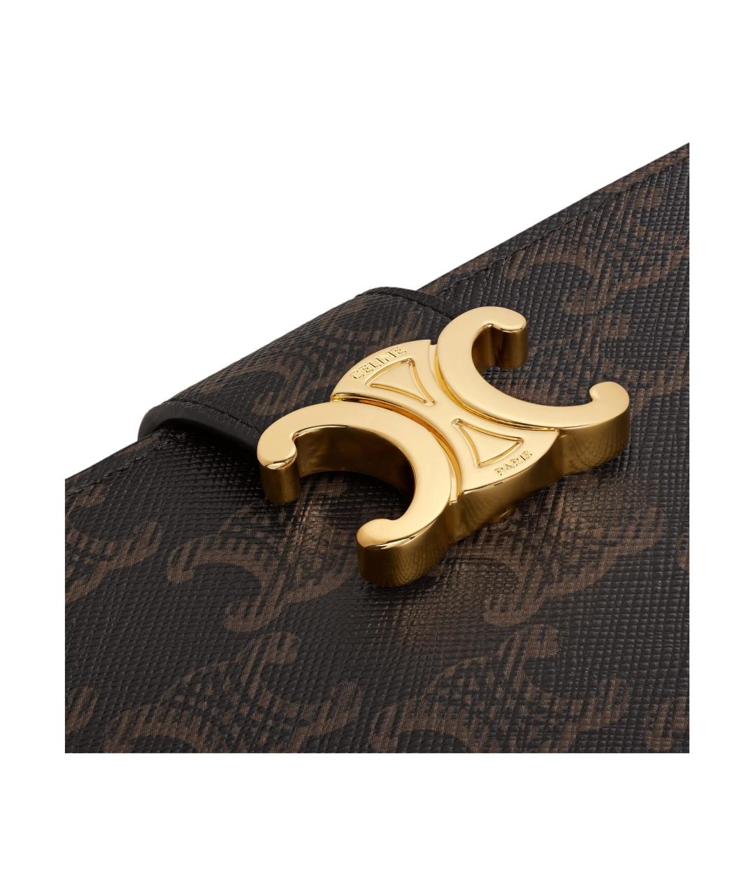 CELINE Коричневый кошелек, фото 5