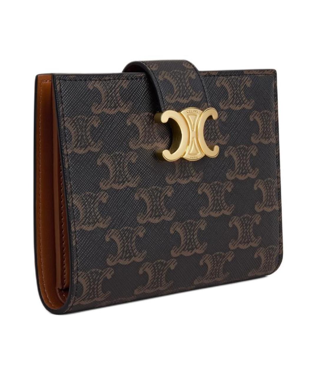 CELINE Коричневый кошелек, фото 2