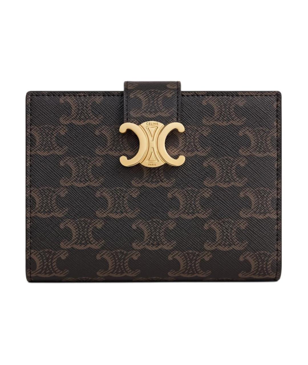 CELINE Коричневый кошелек, фото 1
