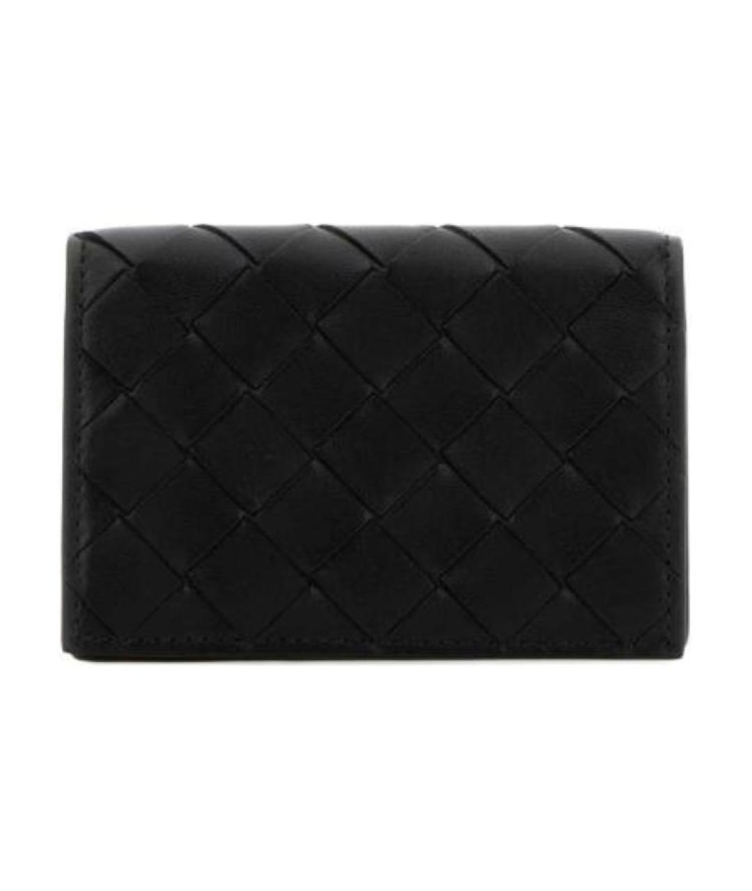 BOTTEGA VENETA Черный кожаный кардхолдер, фото 4