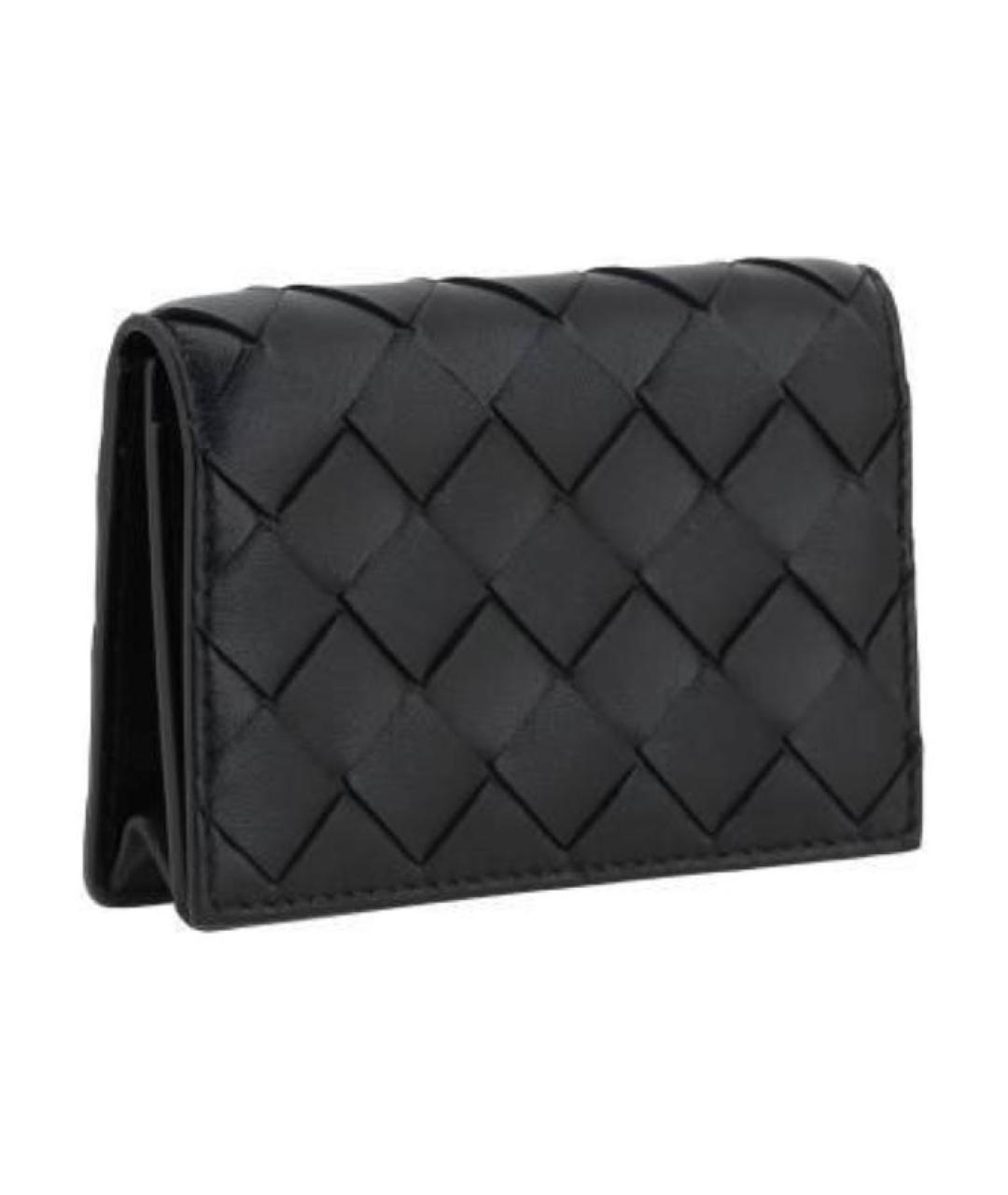 BOTTEGA VENETA Черный кожаный кардхолдер, фото 3