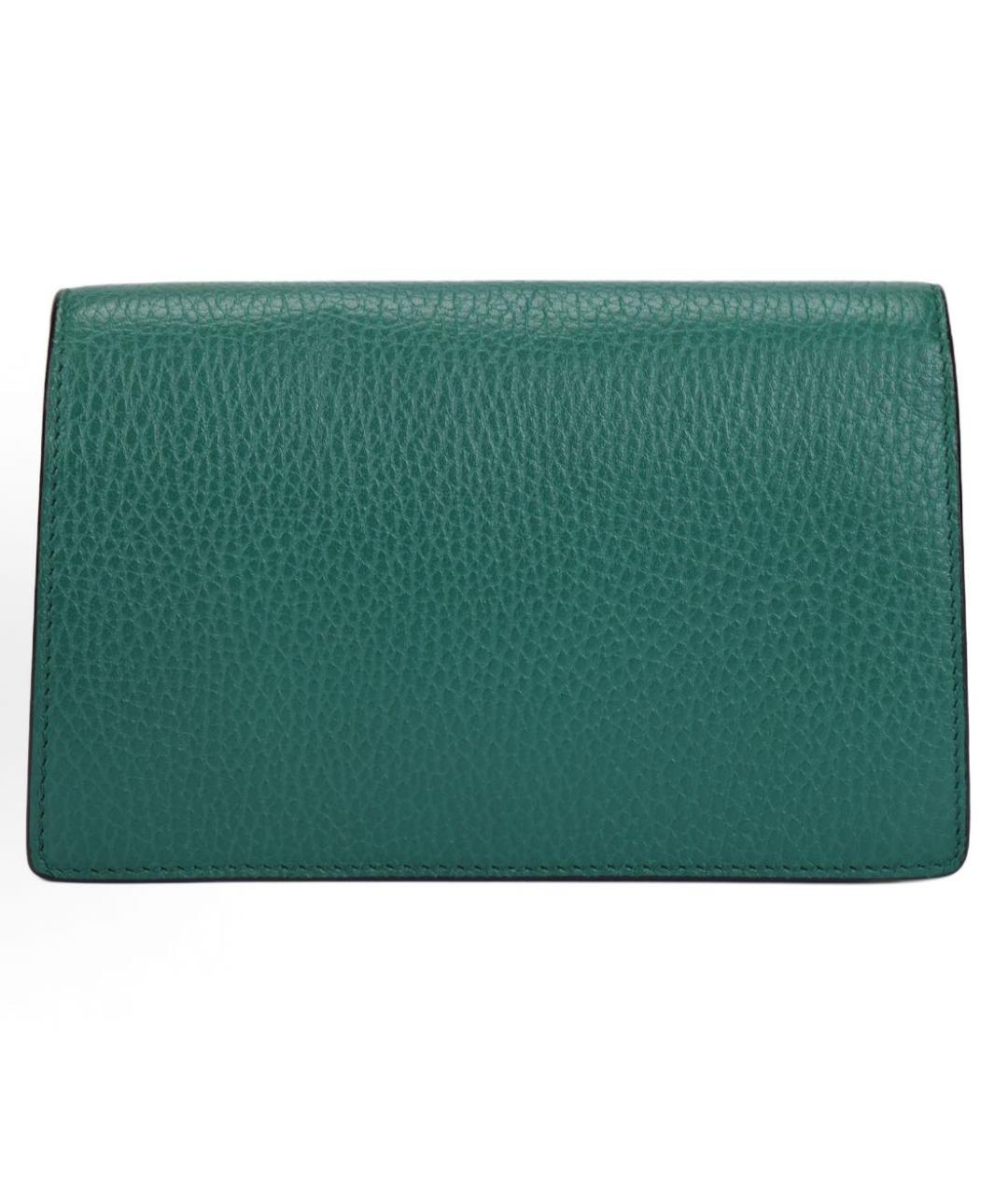 GUCCI Зеленая кожаная сумка через плечо, фото 3