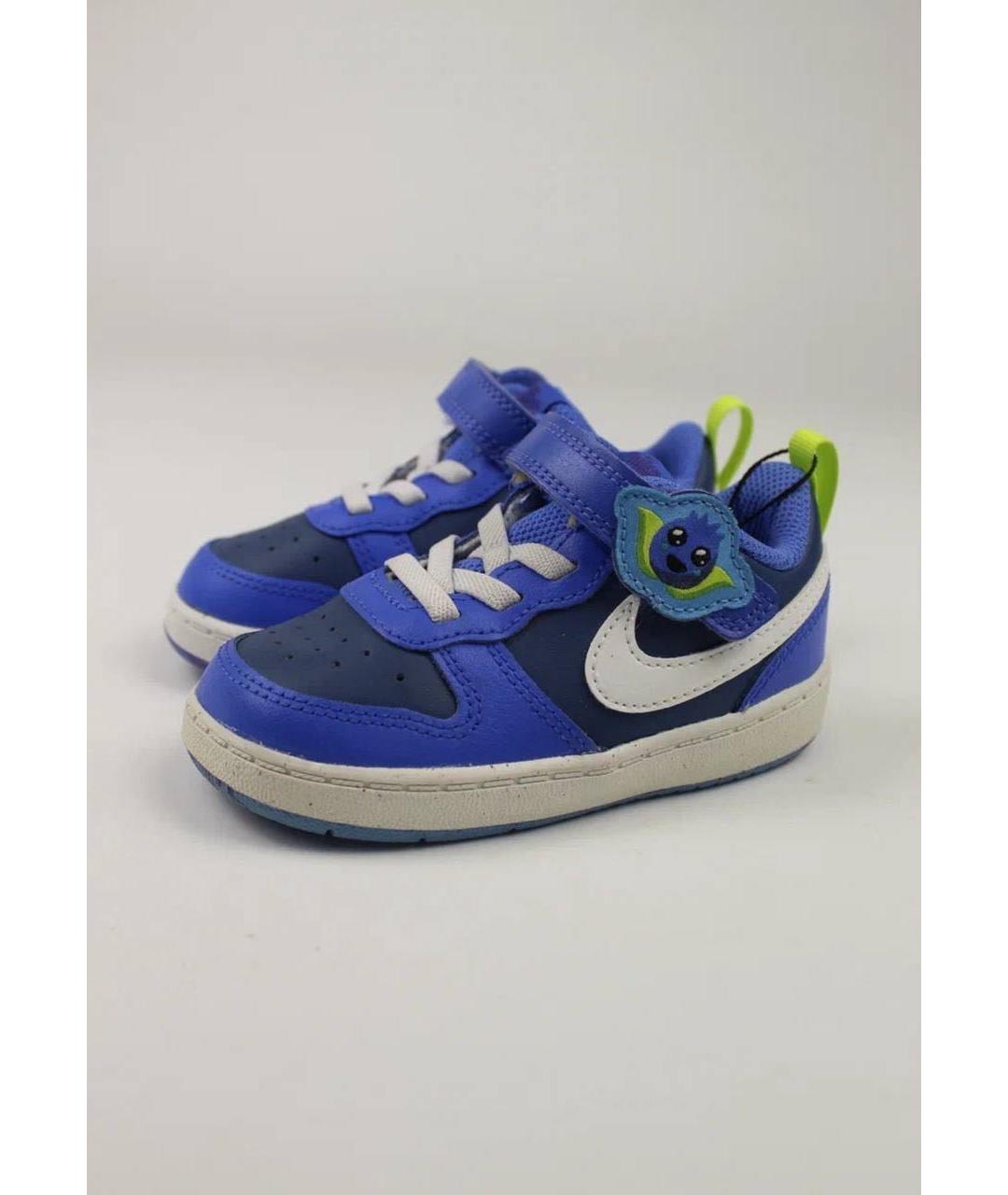 NIKE Синие кожаные кеды, фото 5