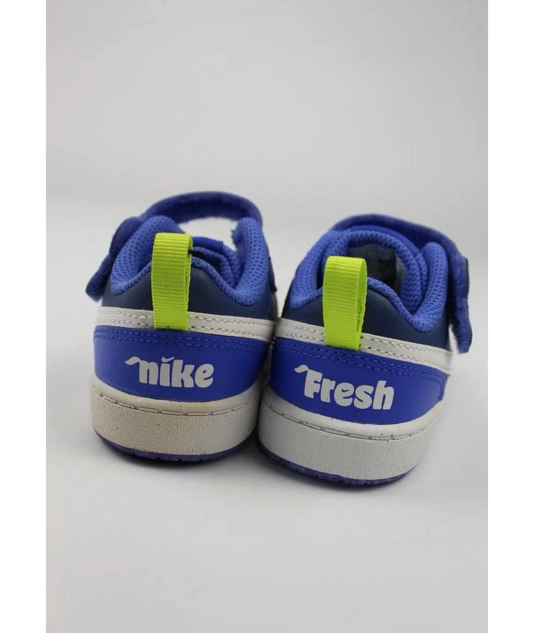 NIKE Синие кожаные кеды, фото 4