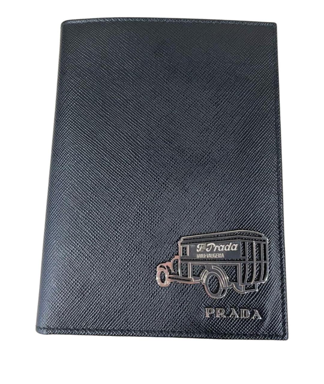 PRADA Черный кожаный кардхолдер, фото 1