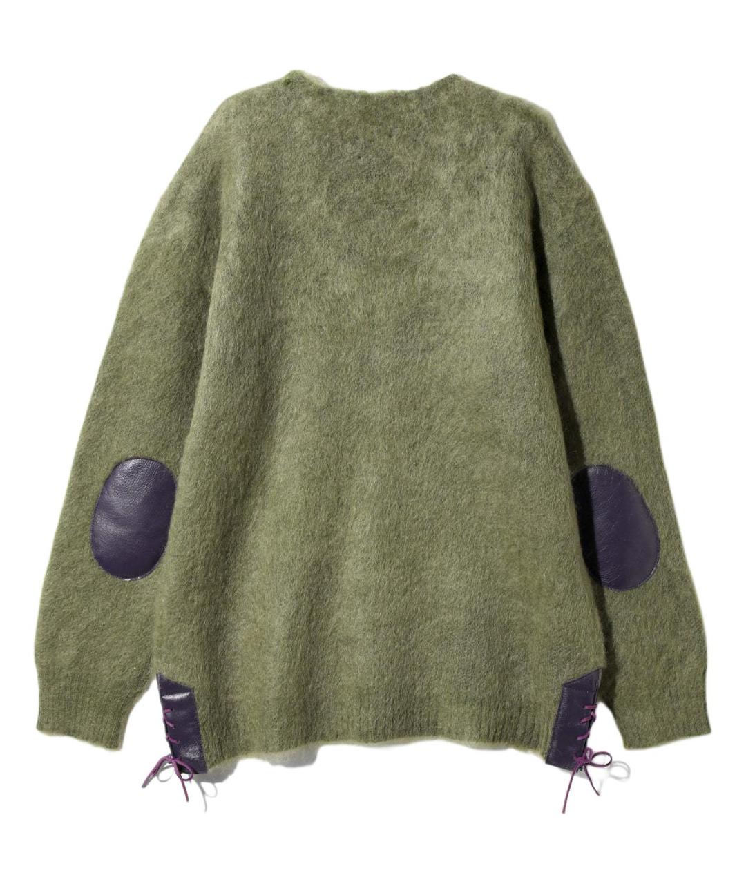 NEEDLES Зеленый шерстяной джемпер / свитер, фото 2