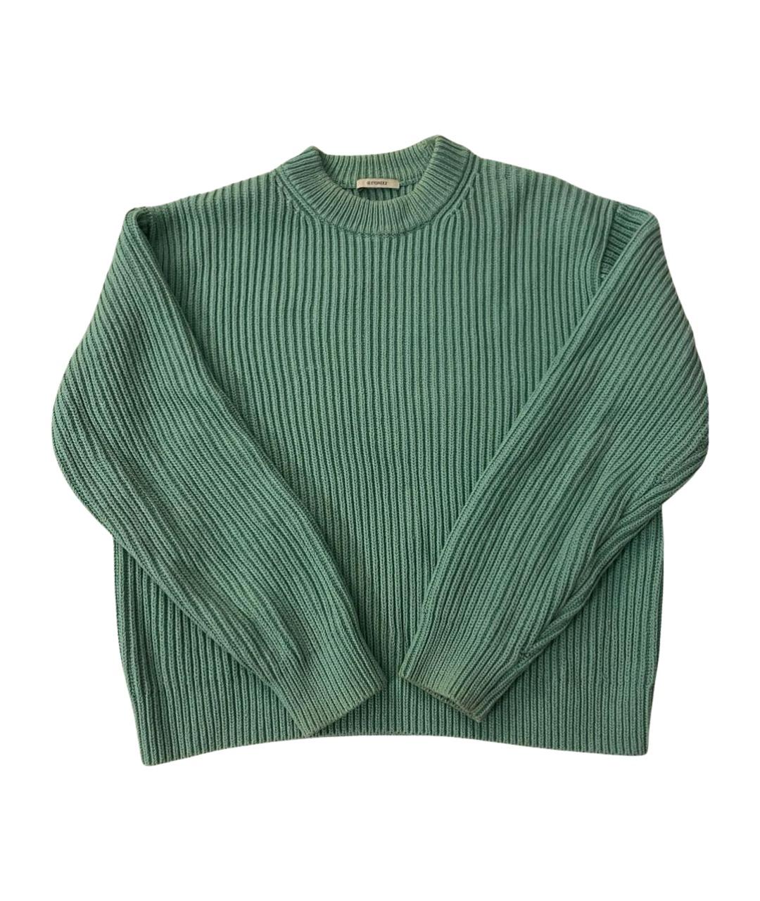 12 STOREEZ Зеленый хлопковый джемпер / свитер, фото 1