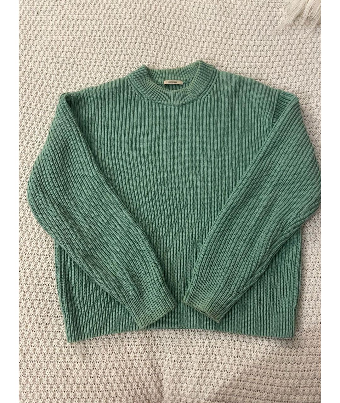 12 STOREEZ Зеленый хлопковый джемпер / свитер, фото 4