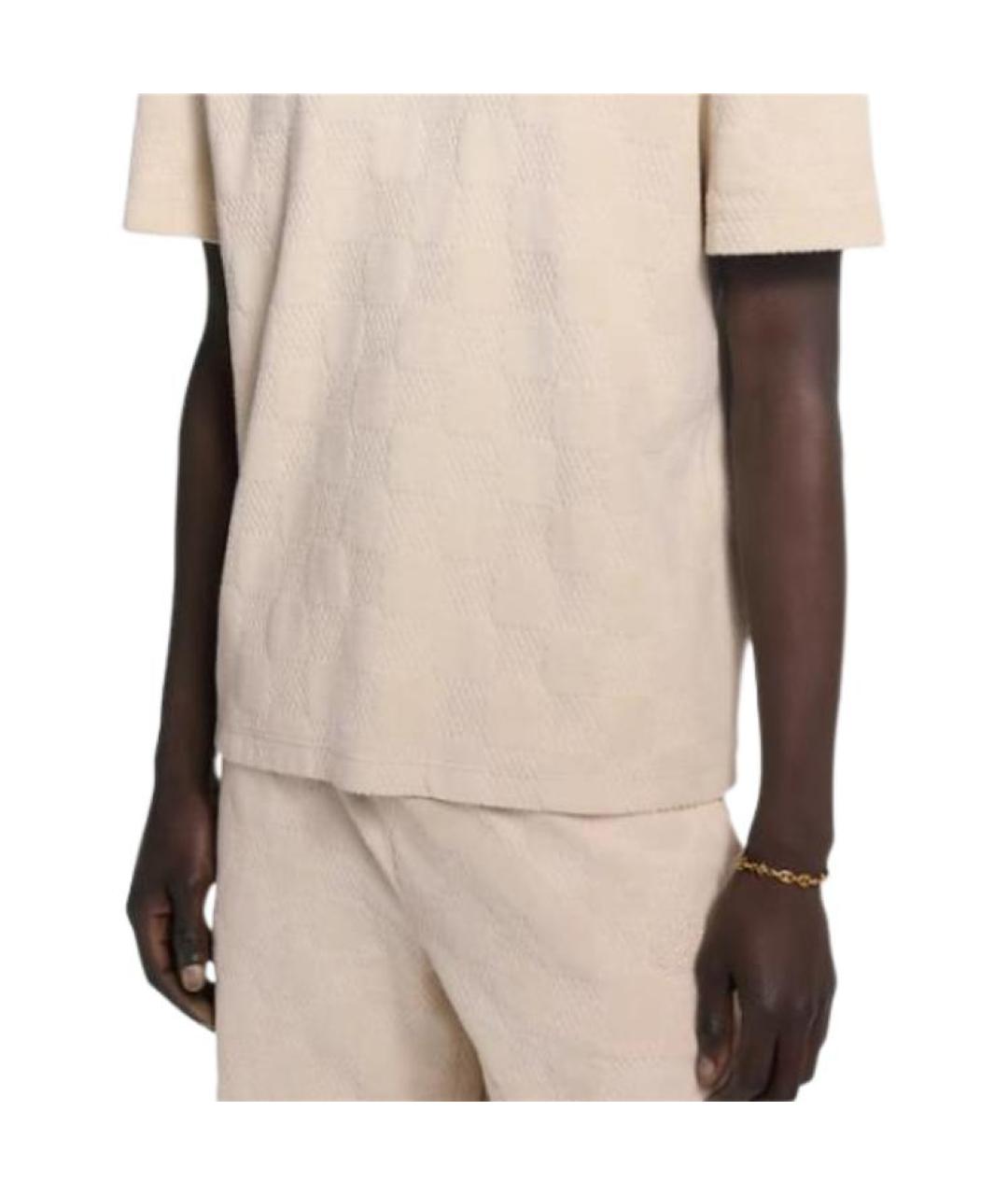 LOUIS VUITTON Хаки хлопковая футболка, фото 6