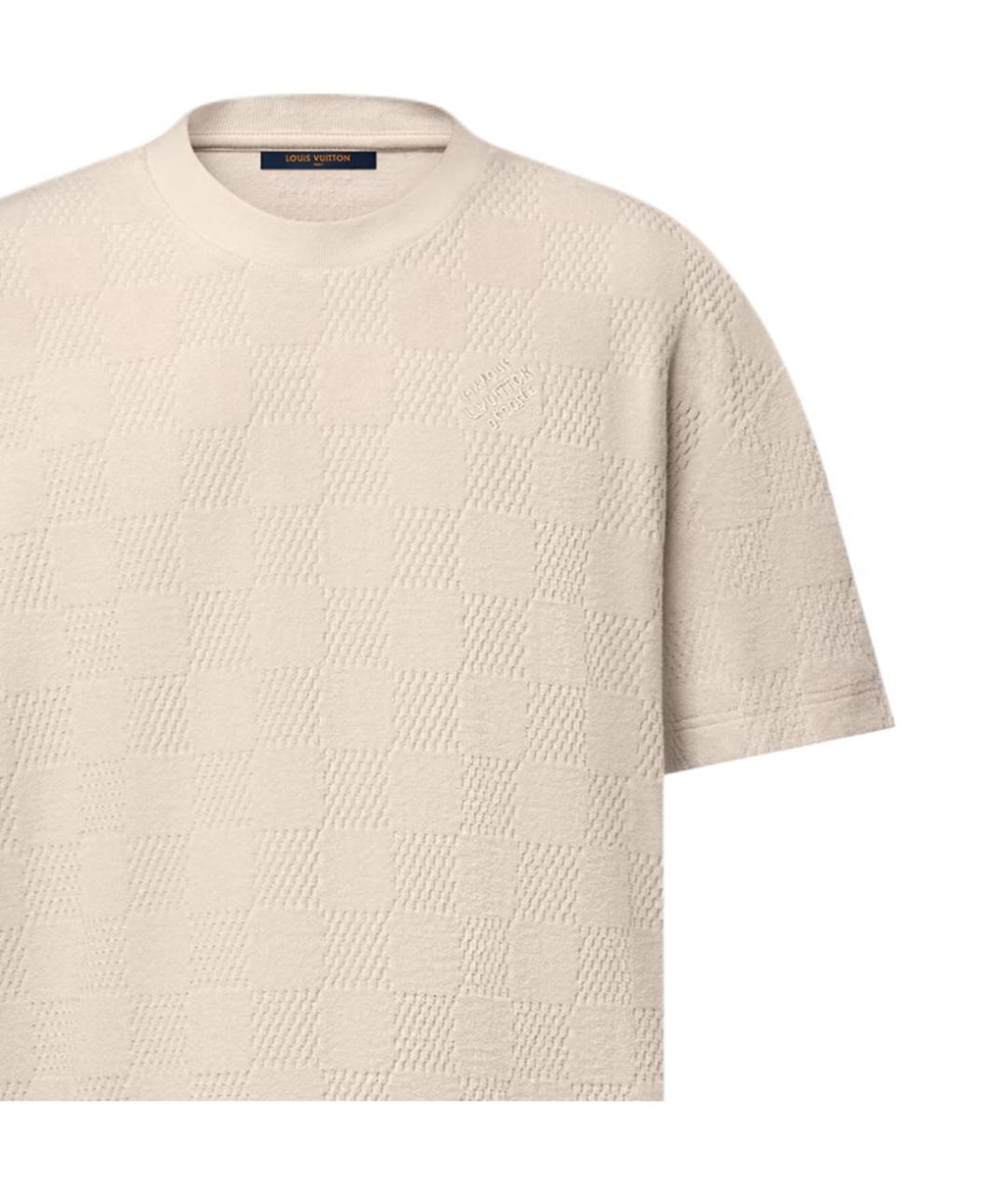 LOUIS VUITTON Хаки хлопковая футболка, фото 2