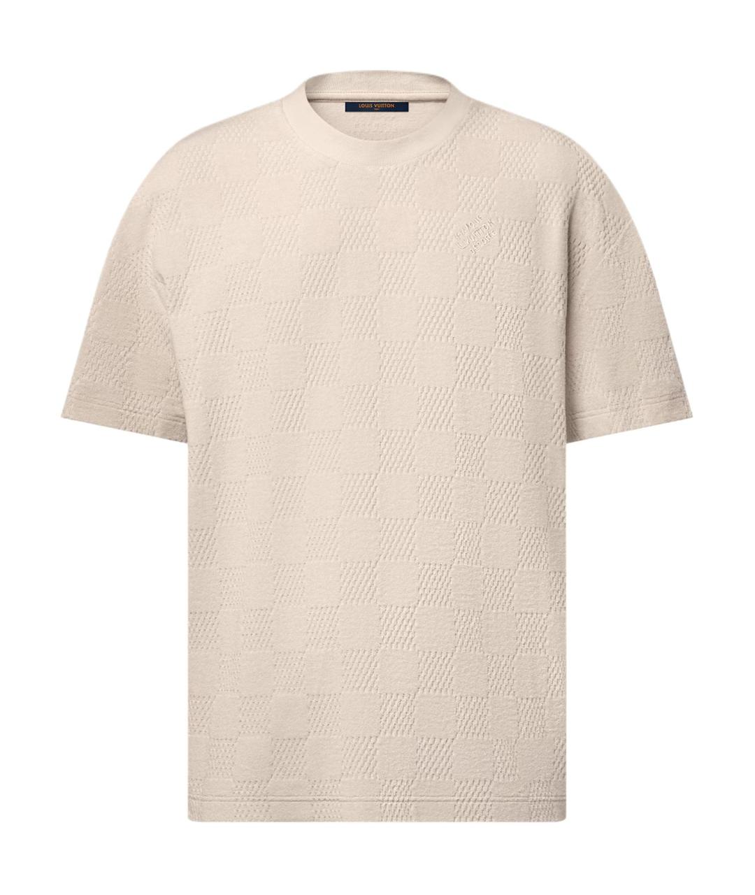 LOUIS VUITTON Хаки хлопковая футболка, фото 1