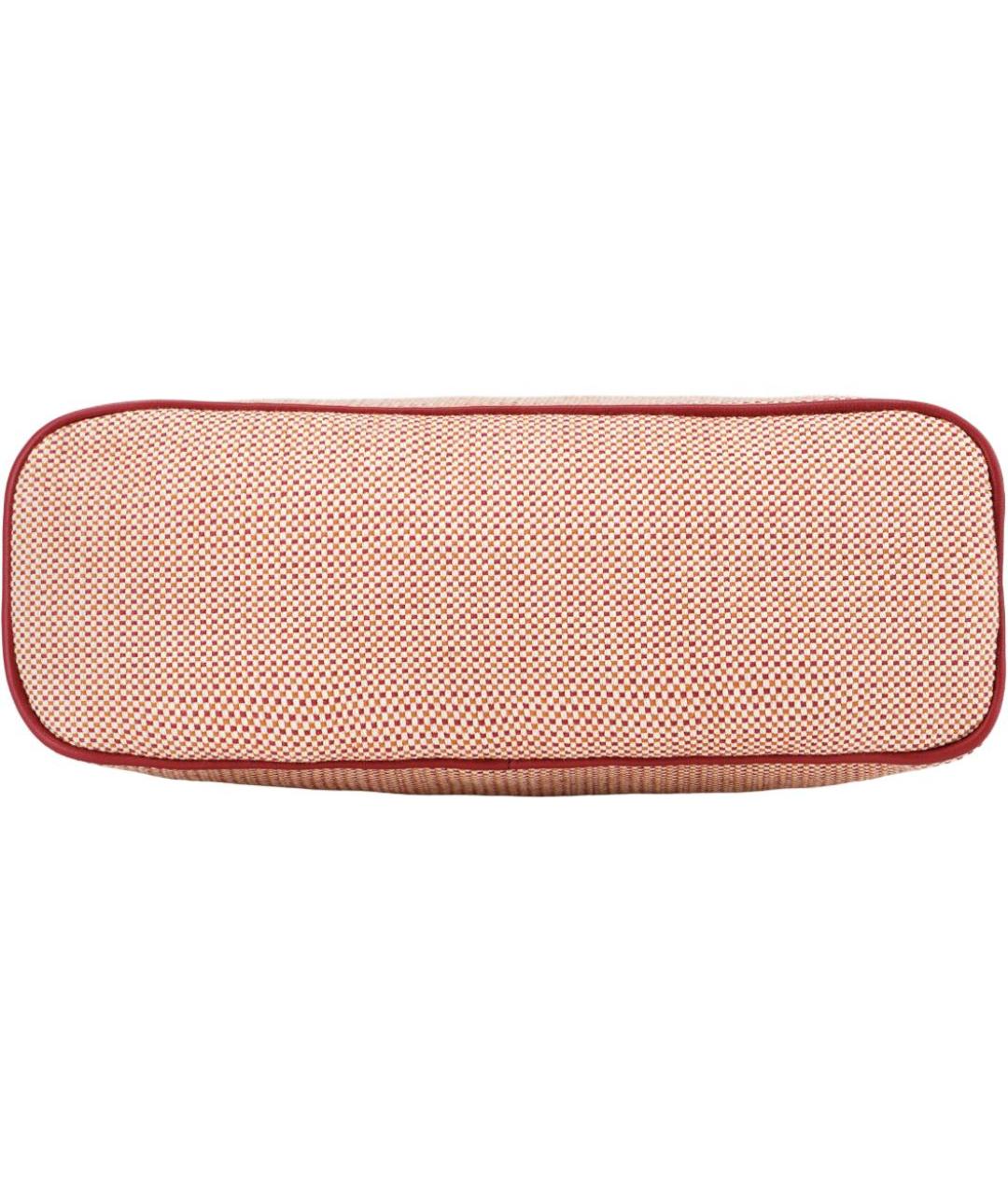 HERMES Красная тканевая косметичка, фото 4