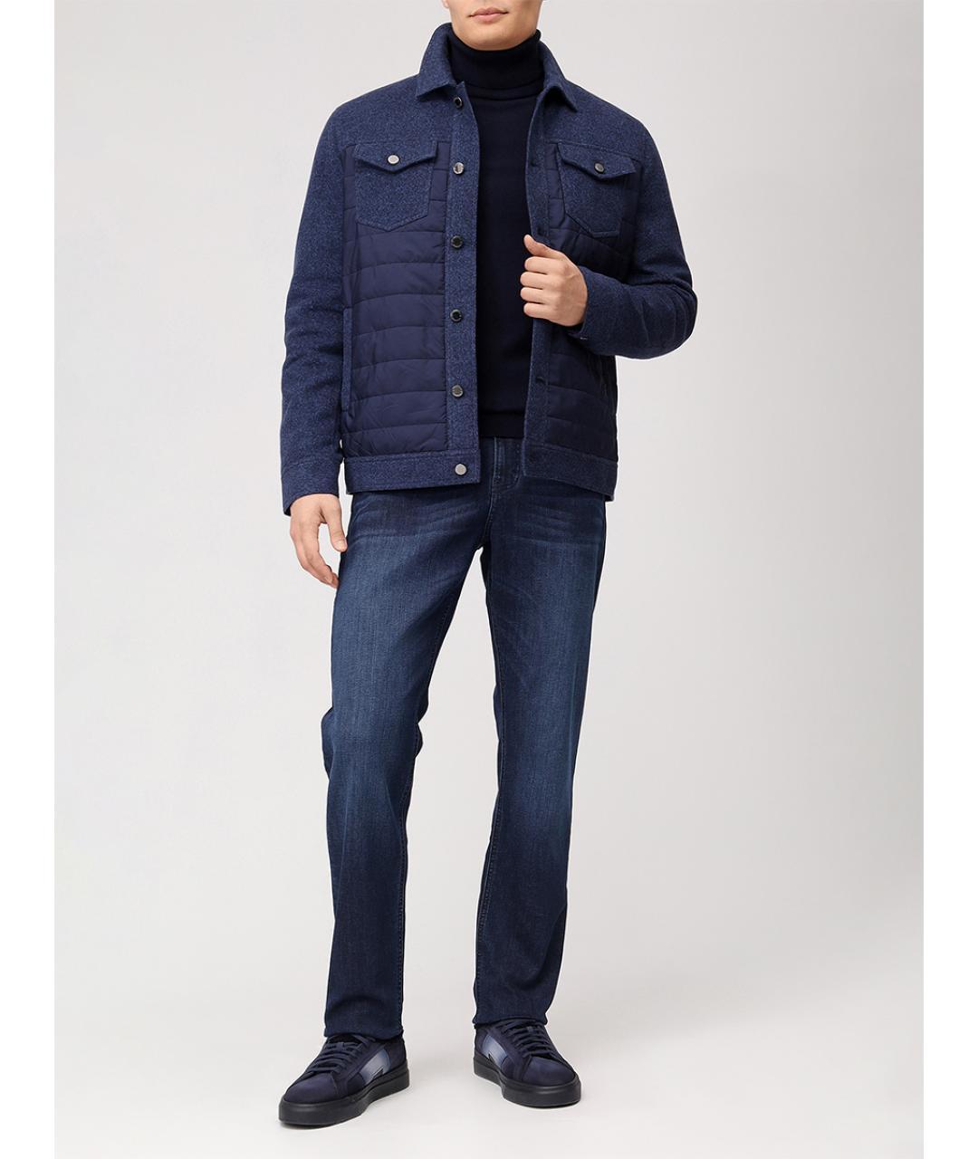 CAPOBIANCO Синяя шерстяная куртка, фото 2