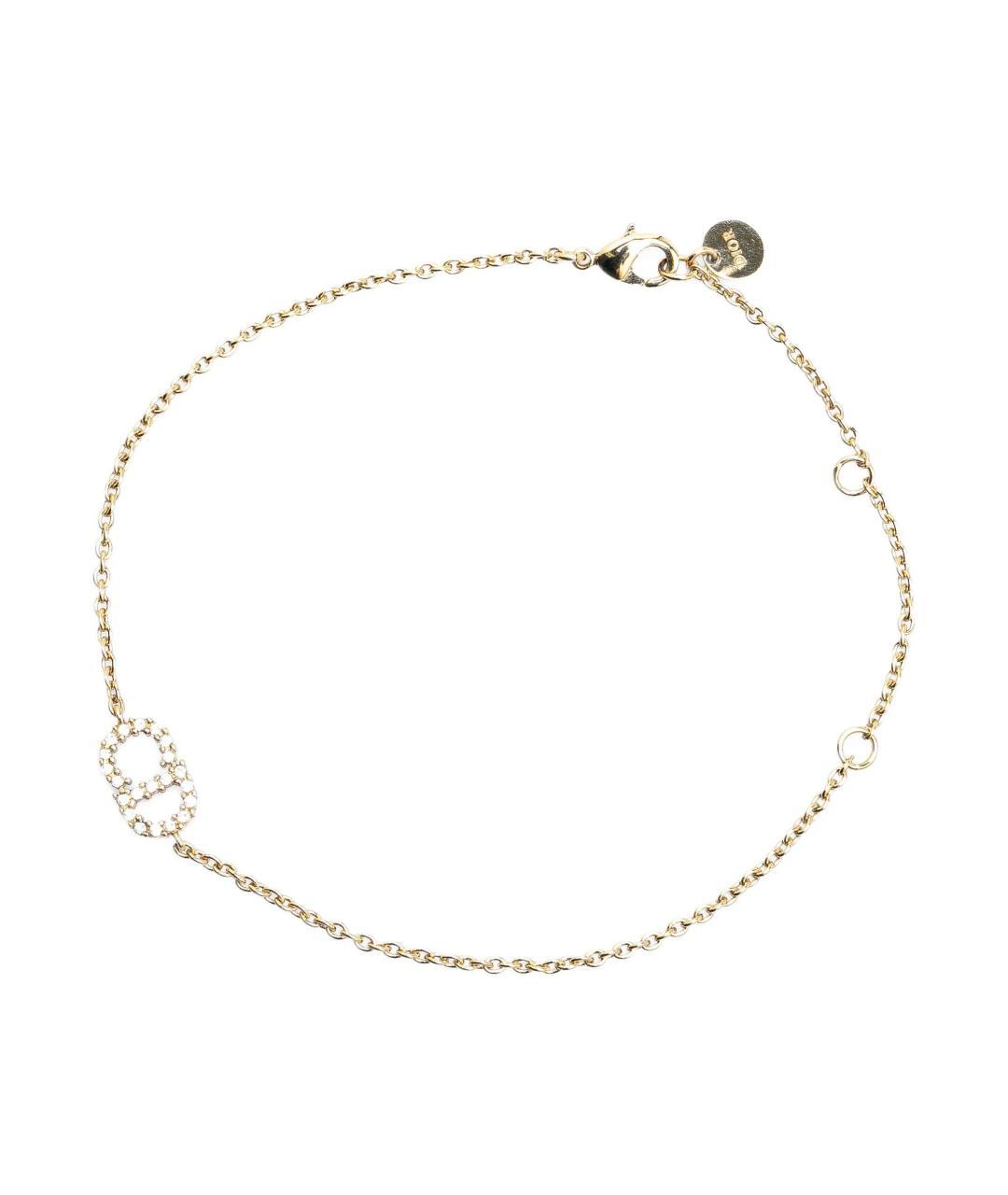 CHRISTIAN DIOR Золотой металлический браслет, фото 2