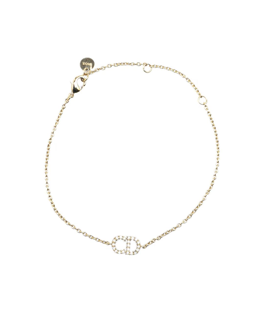 CHRISTIAN DIOR Золотой металлический браслет, фото 1